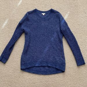 GAP Blue Oversized Chunky Knit Women's Soft Sweater Size XS Royal Blue EUC